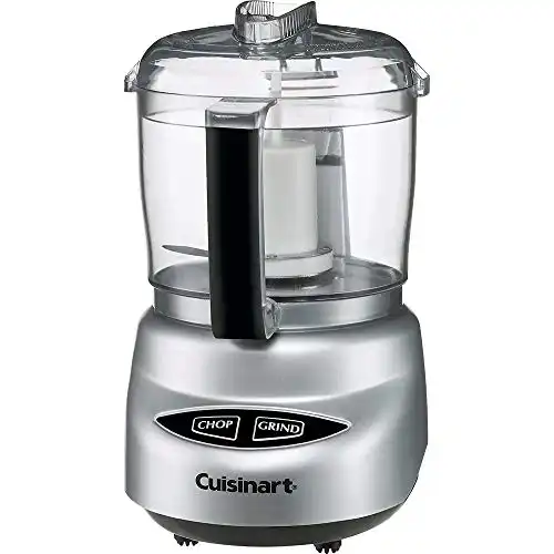 Cuisinart Food Processor, Mini-Prep 3 Cup, 24 oz, Brushed Chrome and Nickel, DLC-2ABC