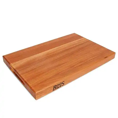 John Boos Cherry Wood Cutting Board for Kitchen Prep