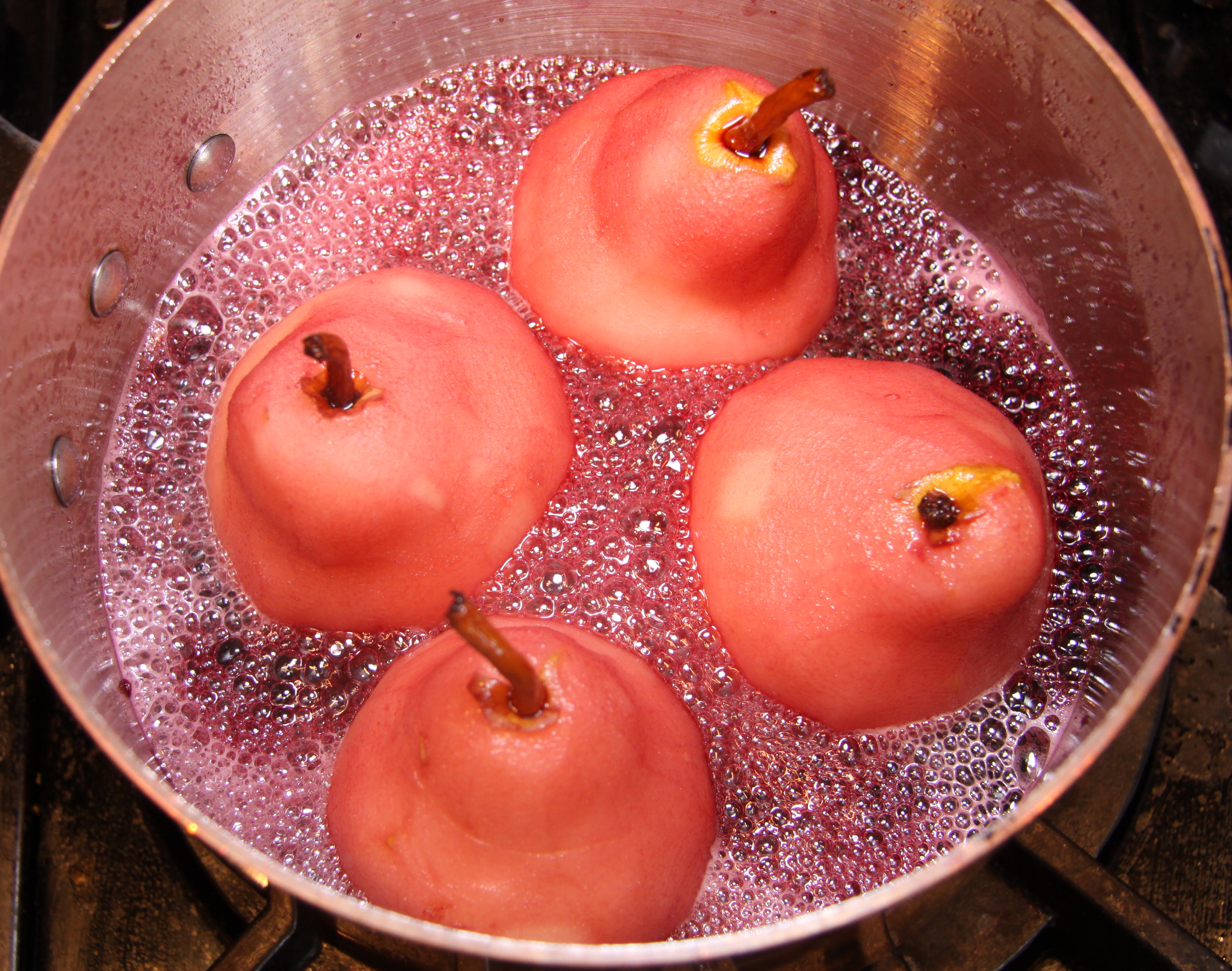 Poached Pears In Wine Poached Pears In Wine
