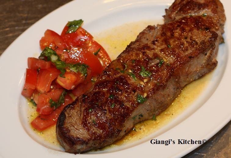Steak with Tomato Salad