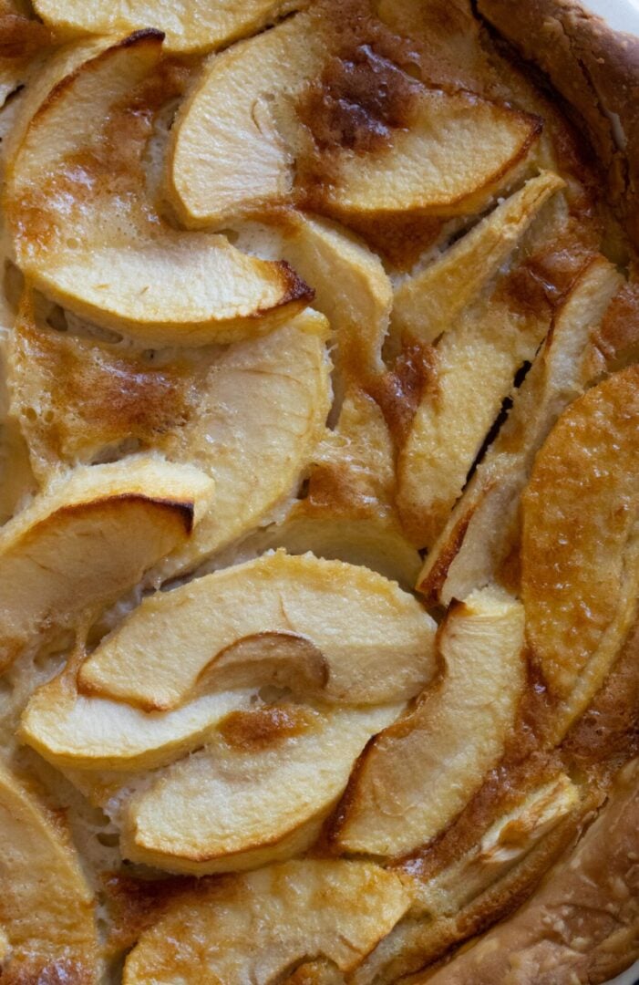 Apple pie - French Apple Tart Normande Apple pie - French Apple Tart Normande close up