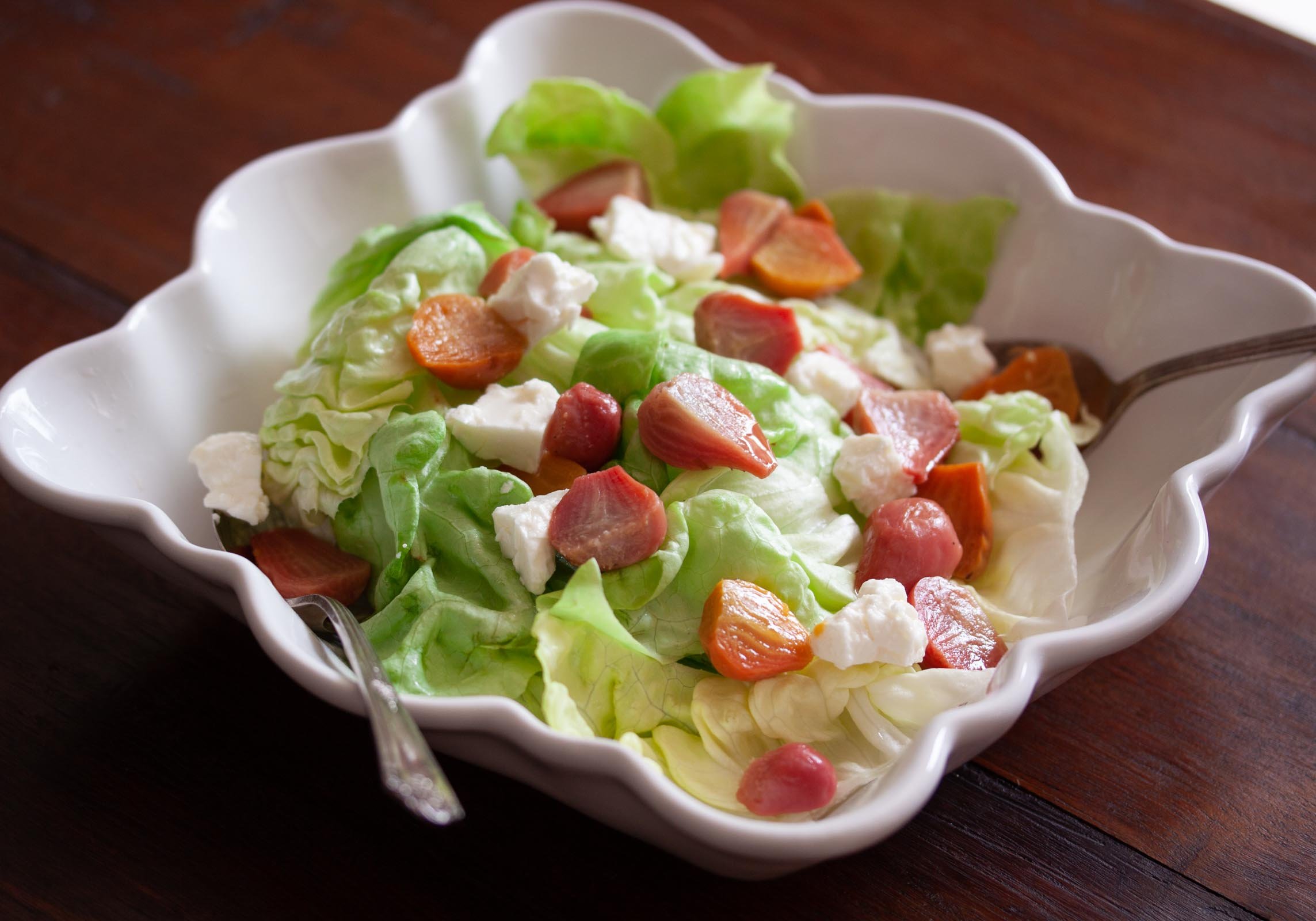 Bibb Lettuce, Roasted Beets, And Feta Cheese Bibb Lettuce, Roasted Beets, And Feta Cheese