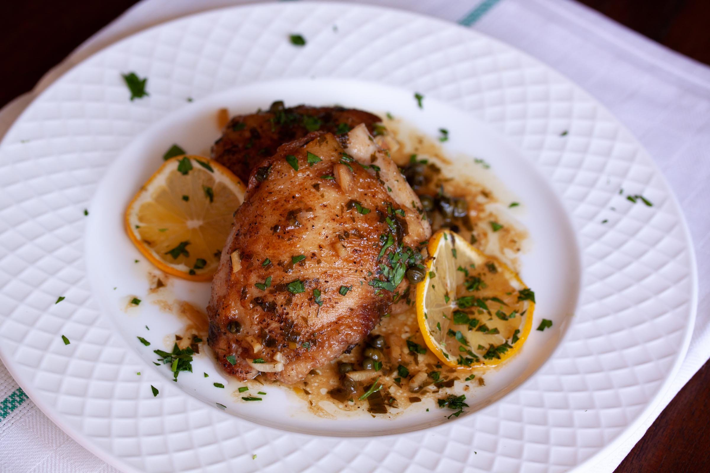 Brandy Chicken Piccata Brandy Chicken Piccata
