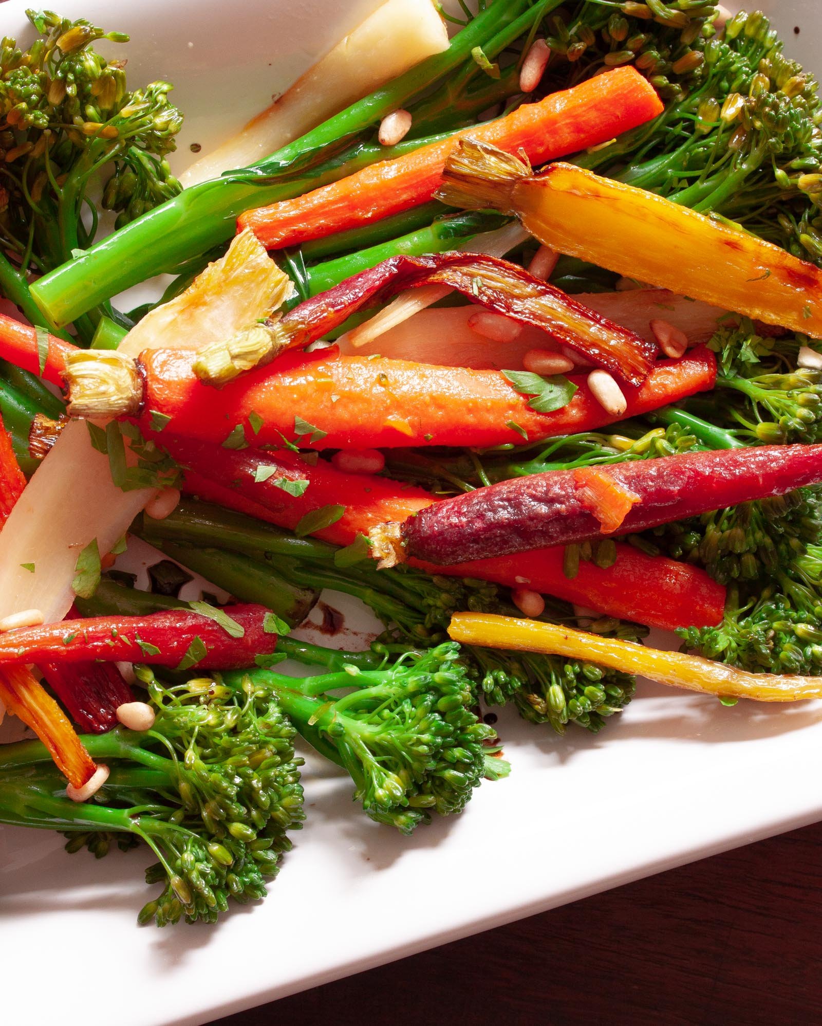 Rainbow Carrots with Broccolini Rainbow Carrots with Broccolini