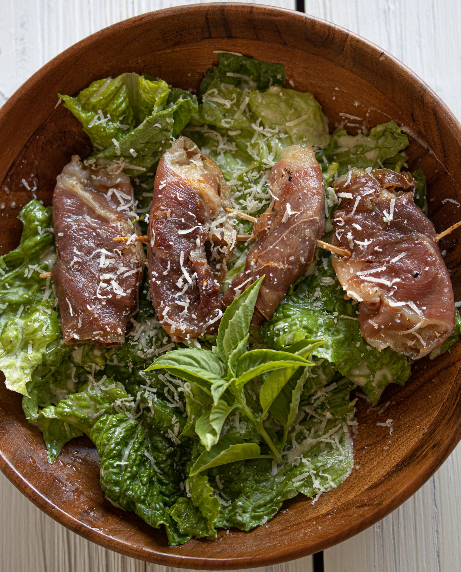 Caesar’s Salad Dressing With Shrimps Saltimbocca Caesar’s Salad Dressing With Shrimps Saltimbocca