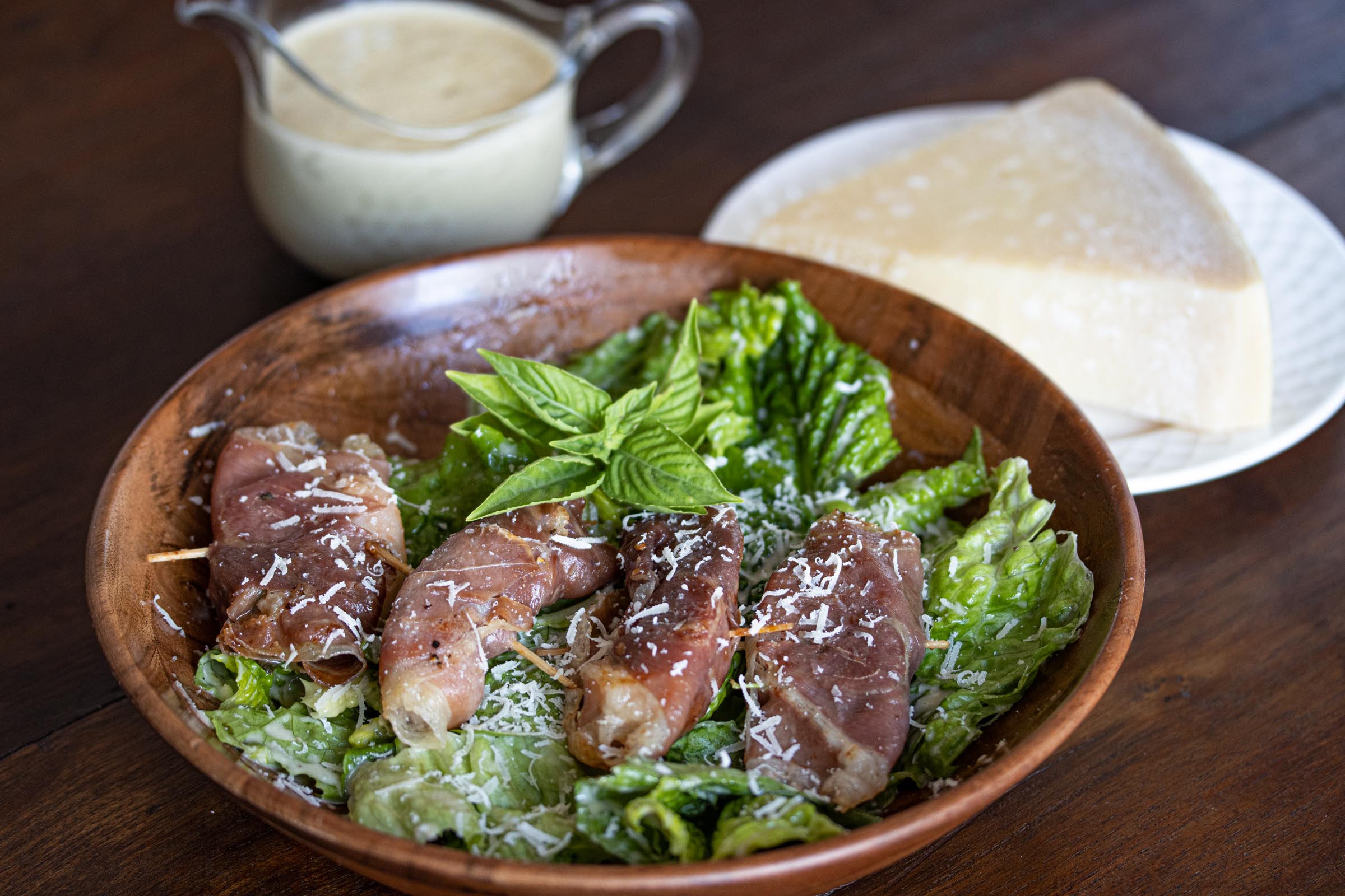 Caesar’s Salad Dressing With Shrimps Saltimbocca Caesar’s Salad Dressing With Shrimps Saltimbocca
