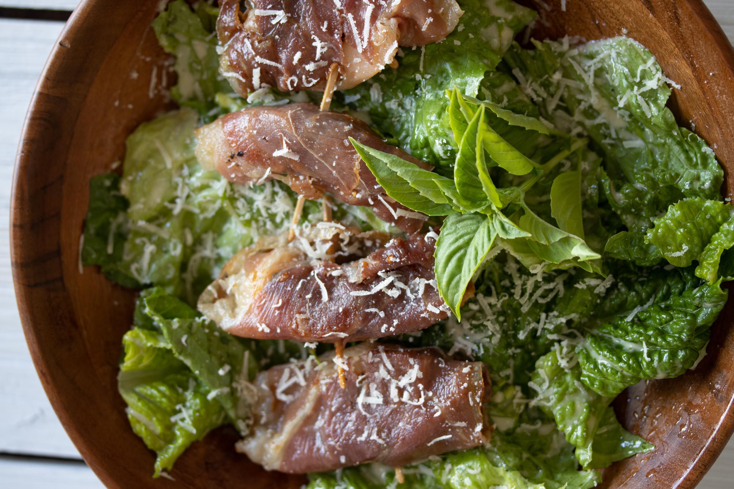 Caesar’s Salad Dressing With Shrimps Saltimbocca Caesar’s Salad Dressing With Shrimps Saltimbocca