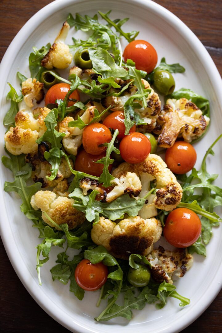 cauliflower with olives and tomatoes cauliflower with olives and tomatoes
