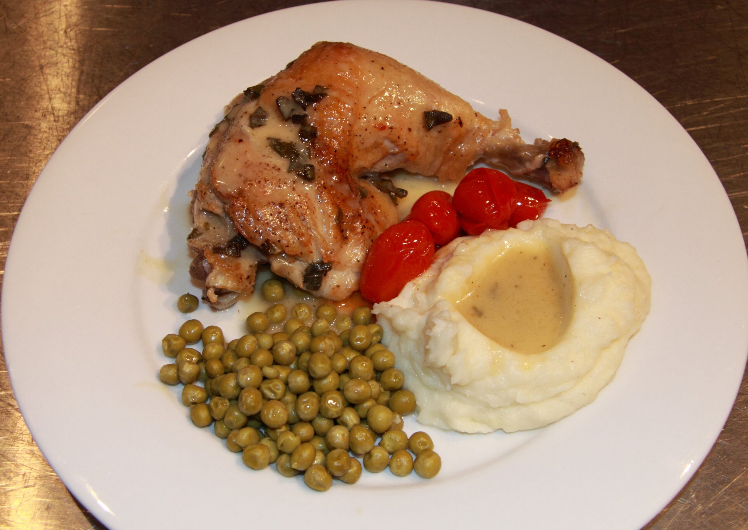 Chicken Fricassee with Garlic and Sage Chicken Fricassee with Garlic and Sage