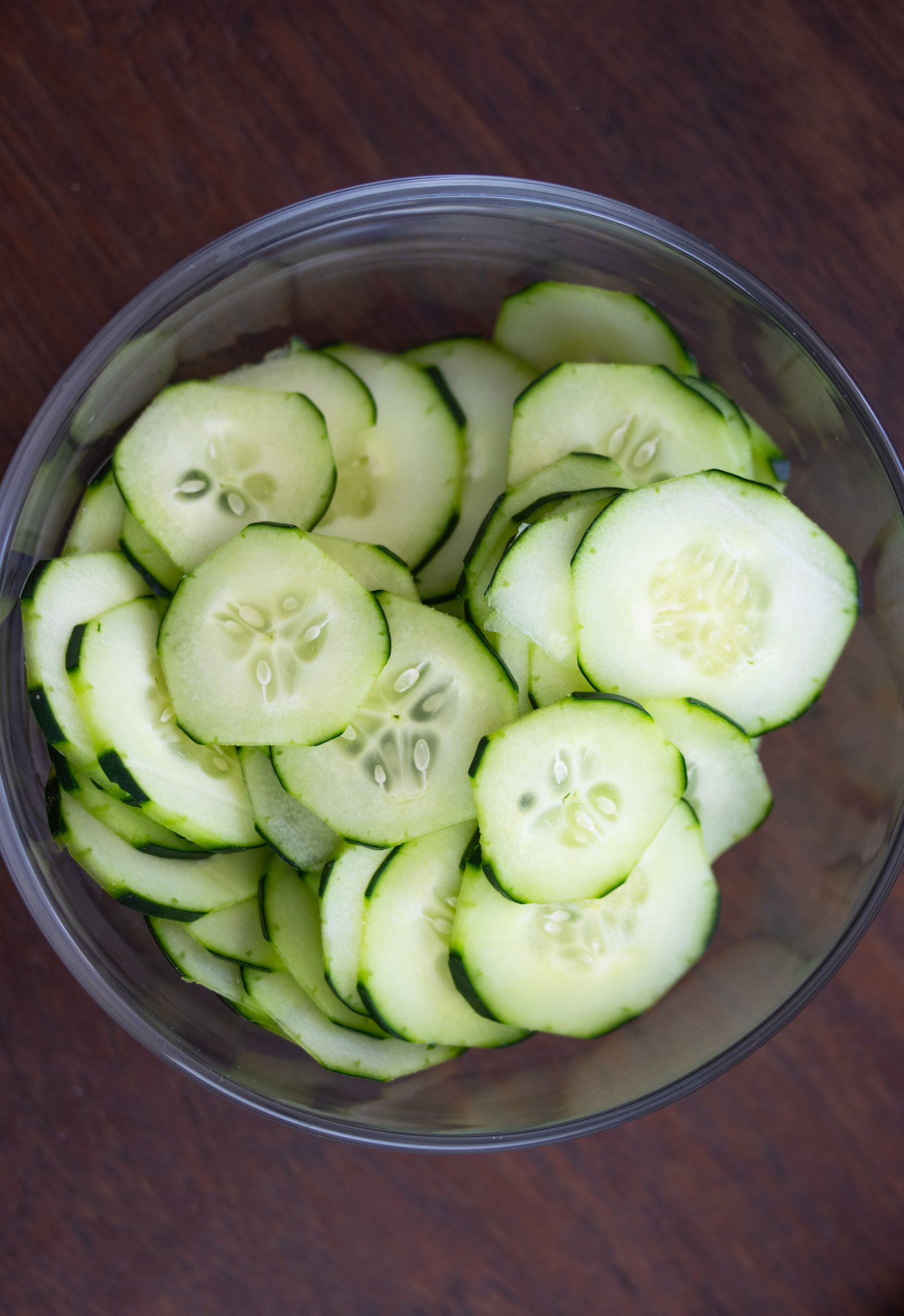 Cucumber raspberry salad