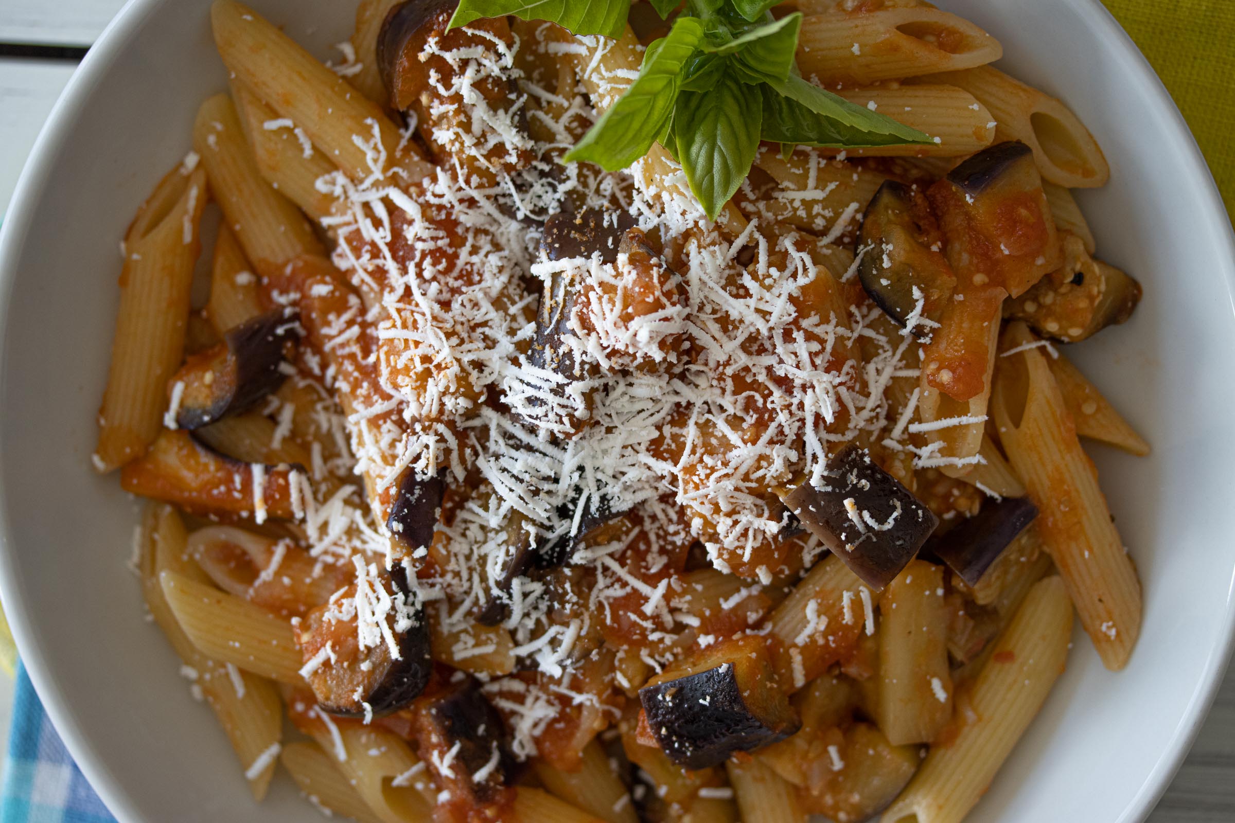 Eggplant, Pasta And Ricotta Salata Eggplant, Pasta And Ricotta Salata
