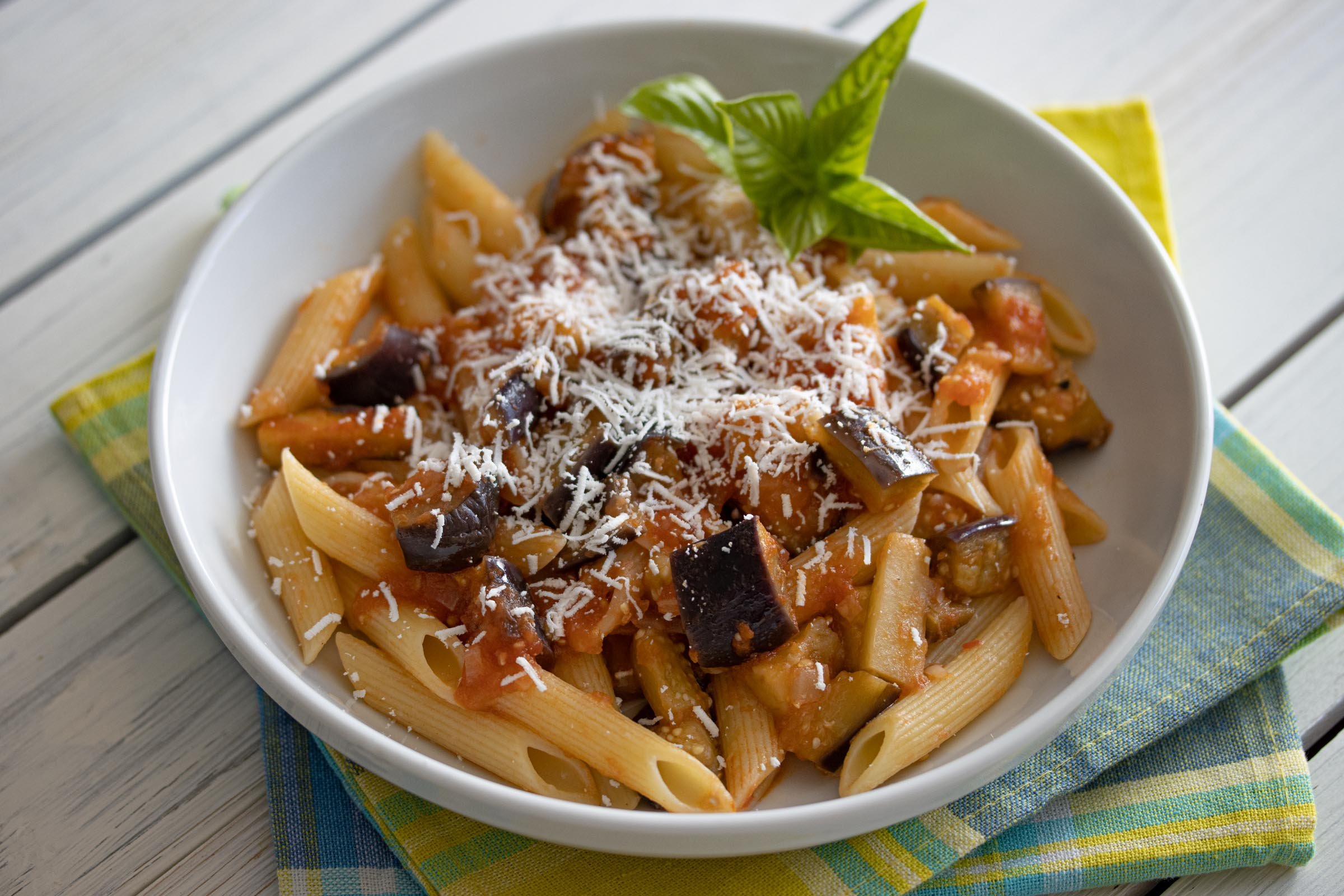 Eggplant, Pasta And Ricotta Salata Eggplant, Pasta And Ricotta Salata
