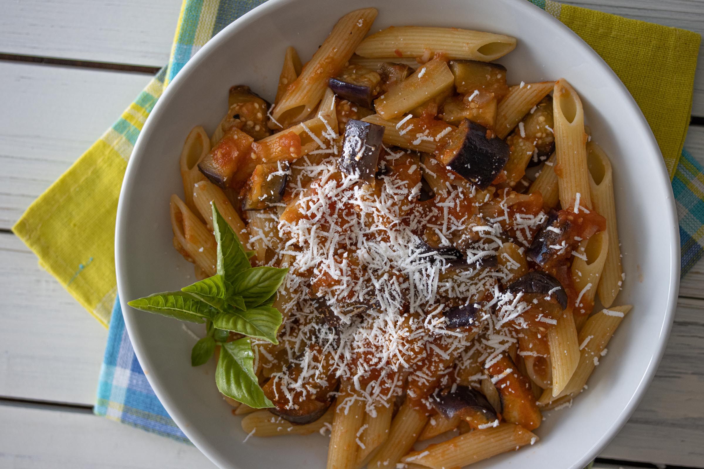 Eggplant, Pasta And Ricotta Salata Eggplant, Pasta And Ricotta Salata