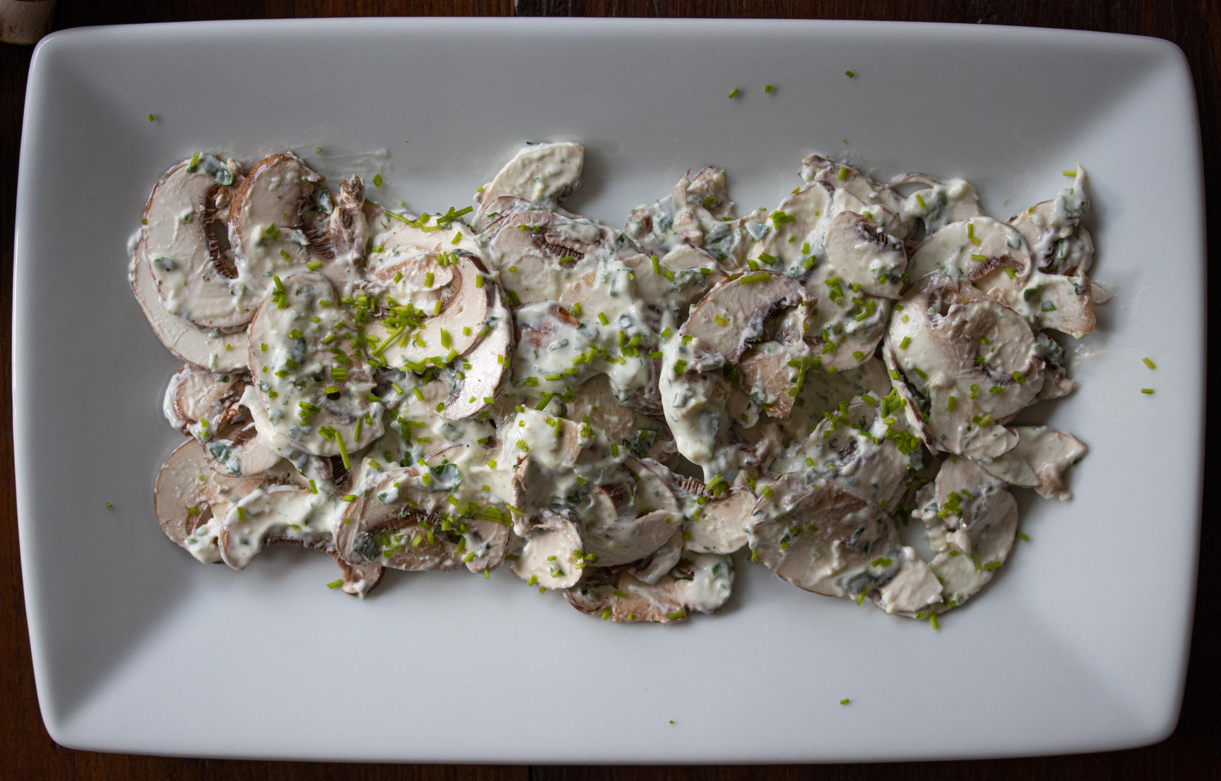 Easy Mushroom Salad With Herbs Easy Mushroom Salad With Herbs