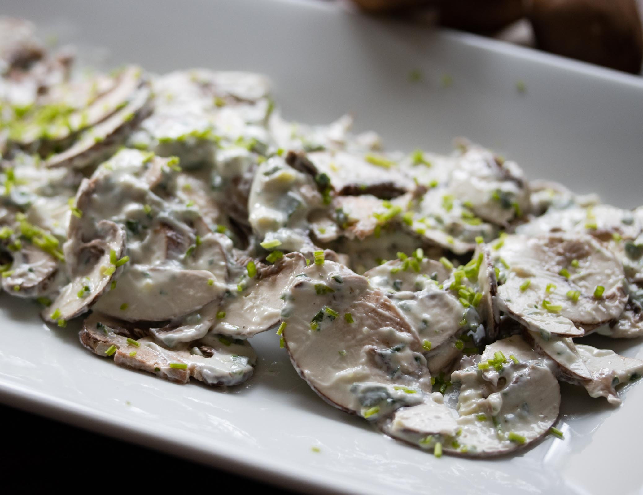 Easy Mushroom Salad With Herbs Easy Mushroom Salad With Herbs