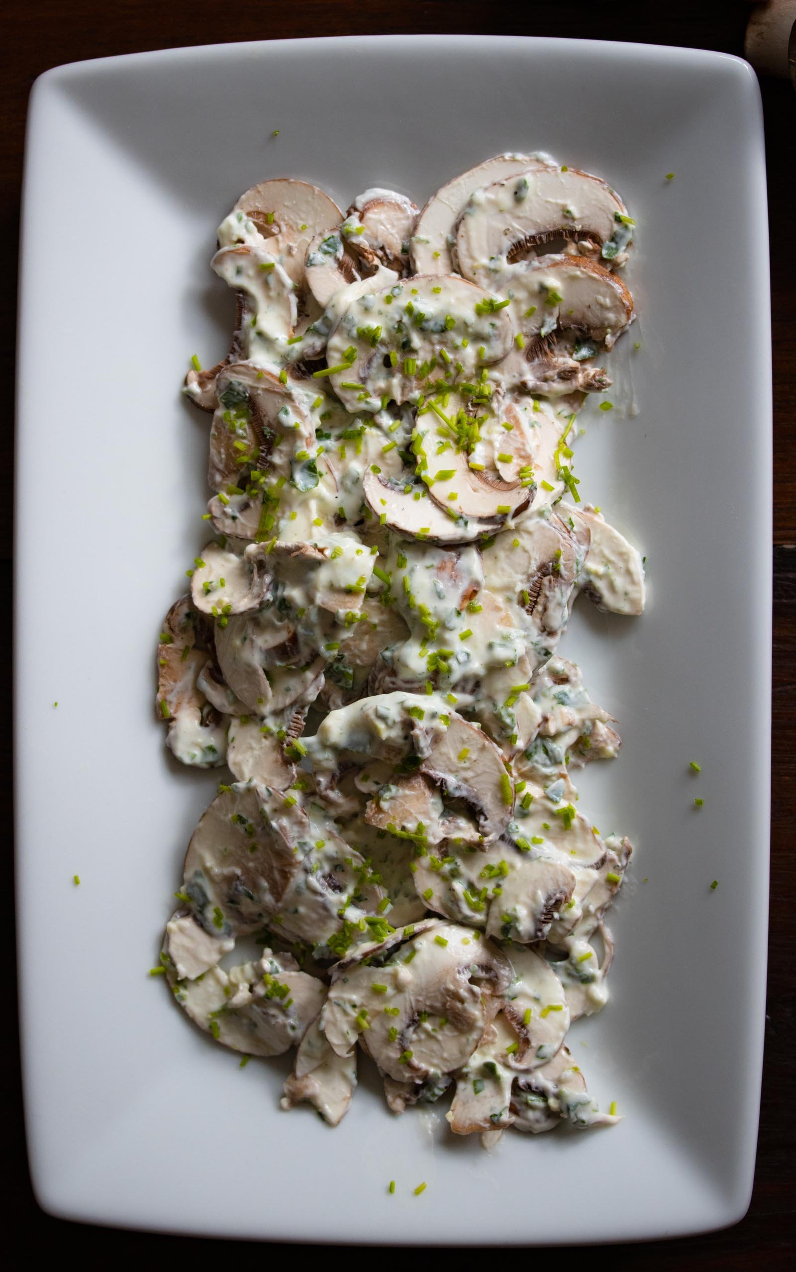 Easy Mushroom Salad With Herbs Easy Mushroom Salad With Herbs