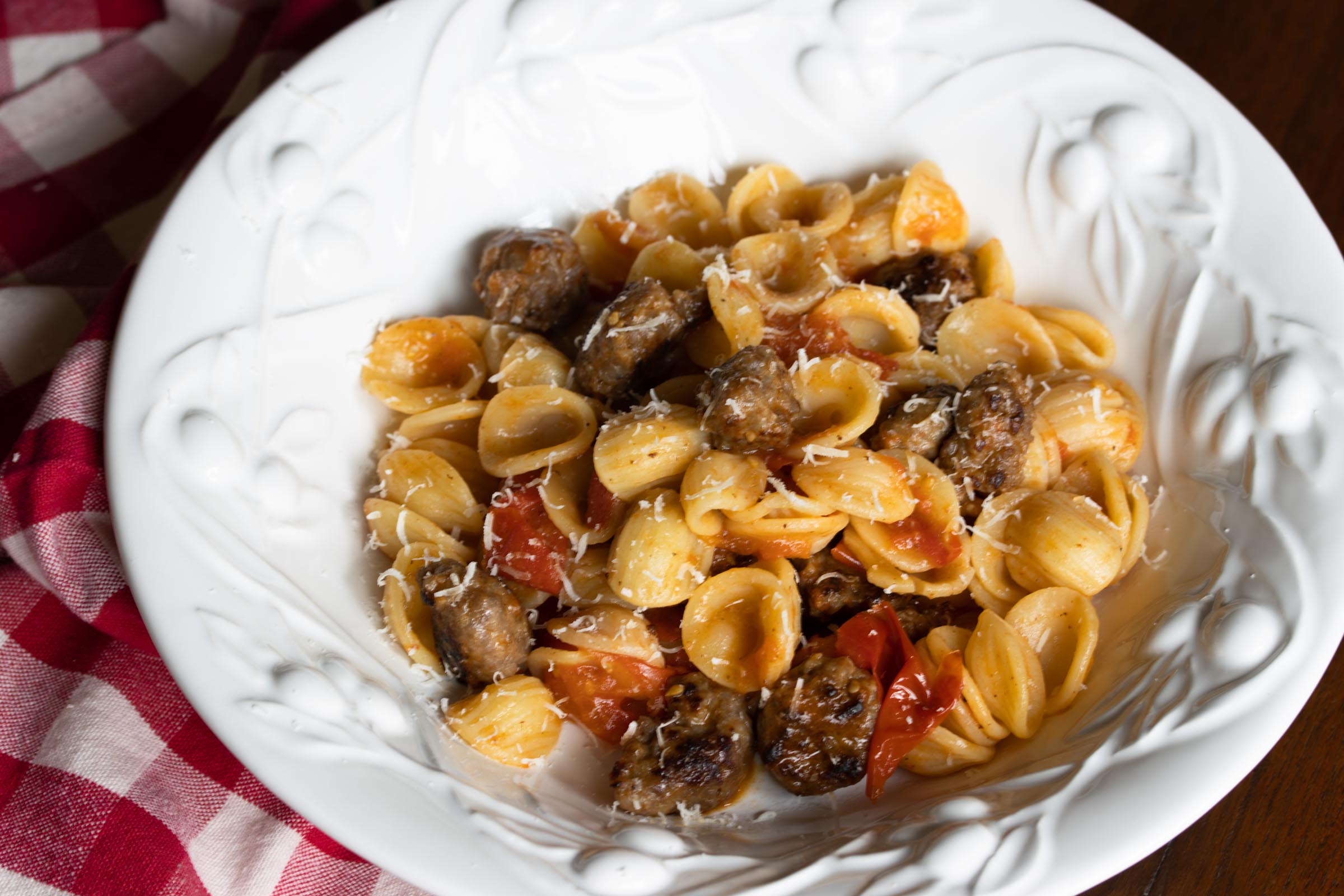 Orecchiette Pasta With Sausage And Tomatoes Orecchiette Pasta With Sausage And Tomatoes
