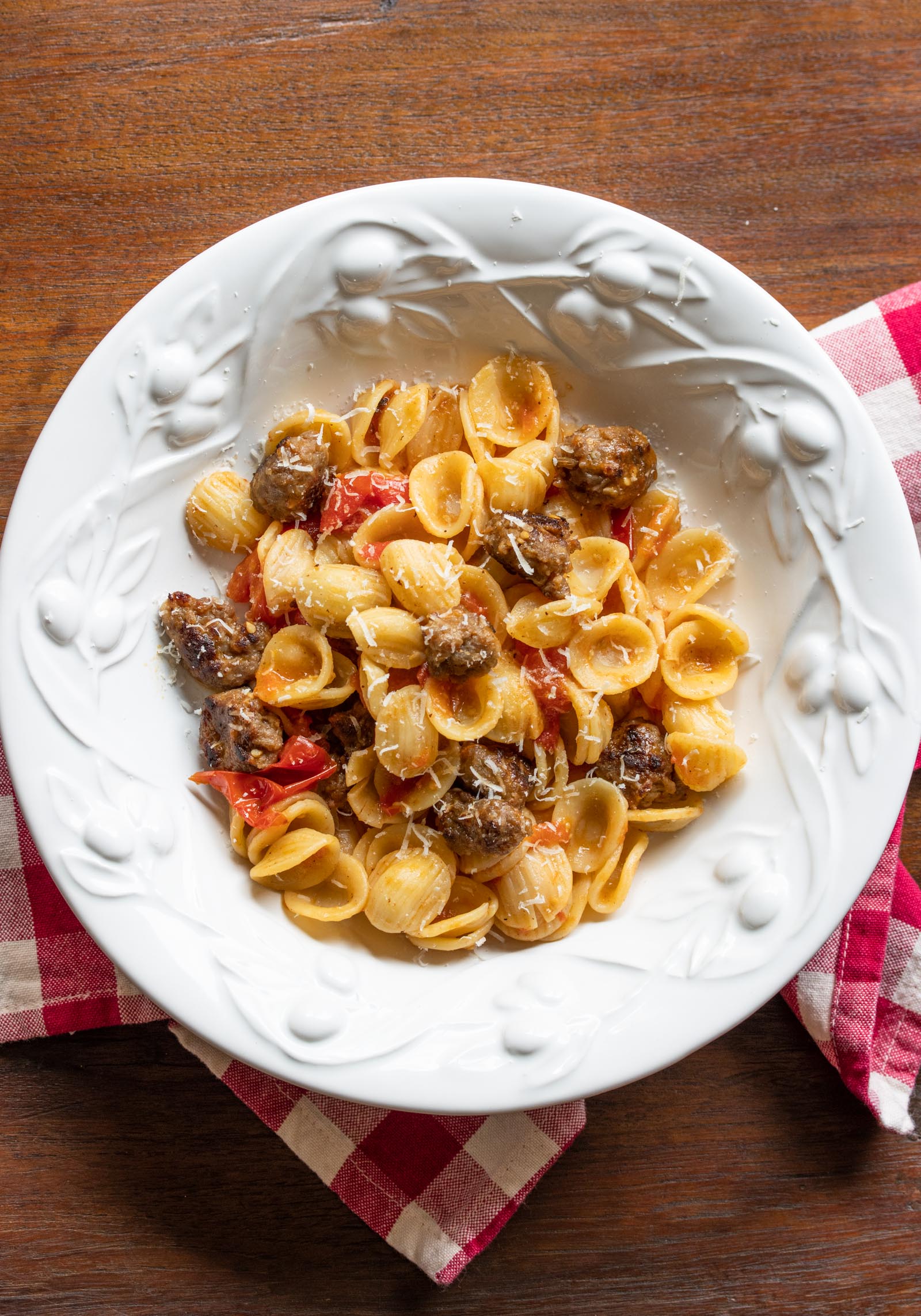 Orecchiette Pasta With Sausage And Tomatoes Orecchiette Pasta With Sausage And Tomatoes