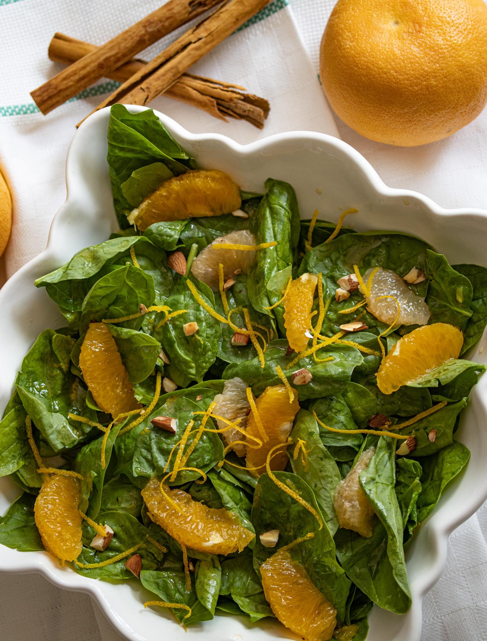 Spinach Salad With Citrus Dressing Spinach Salad With Citrus Dressing
