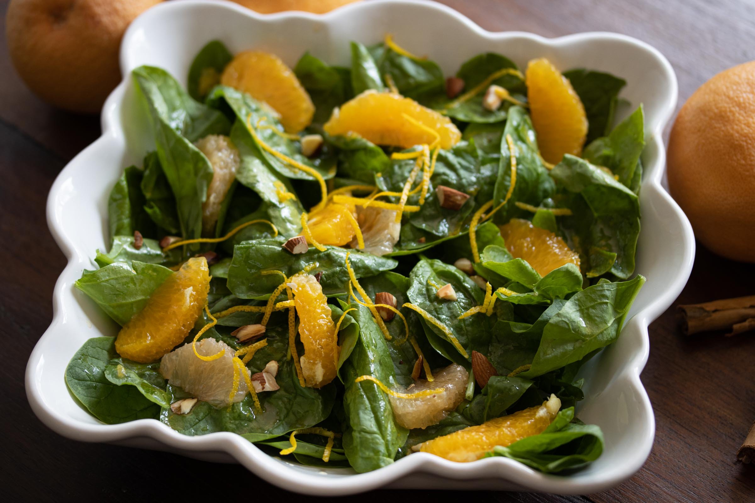 Spinach Salad With Citrus Dressing Spinach Salad With Citrus Dressing