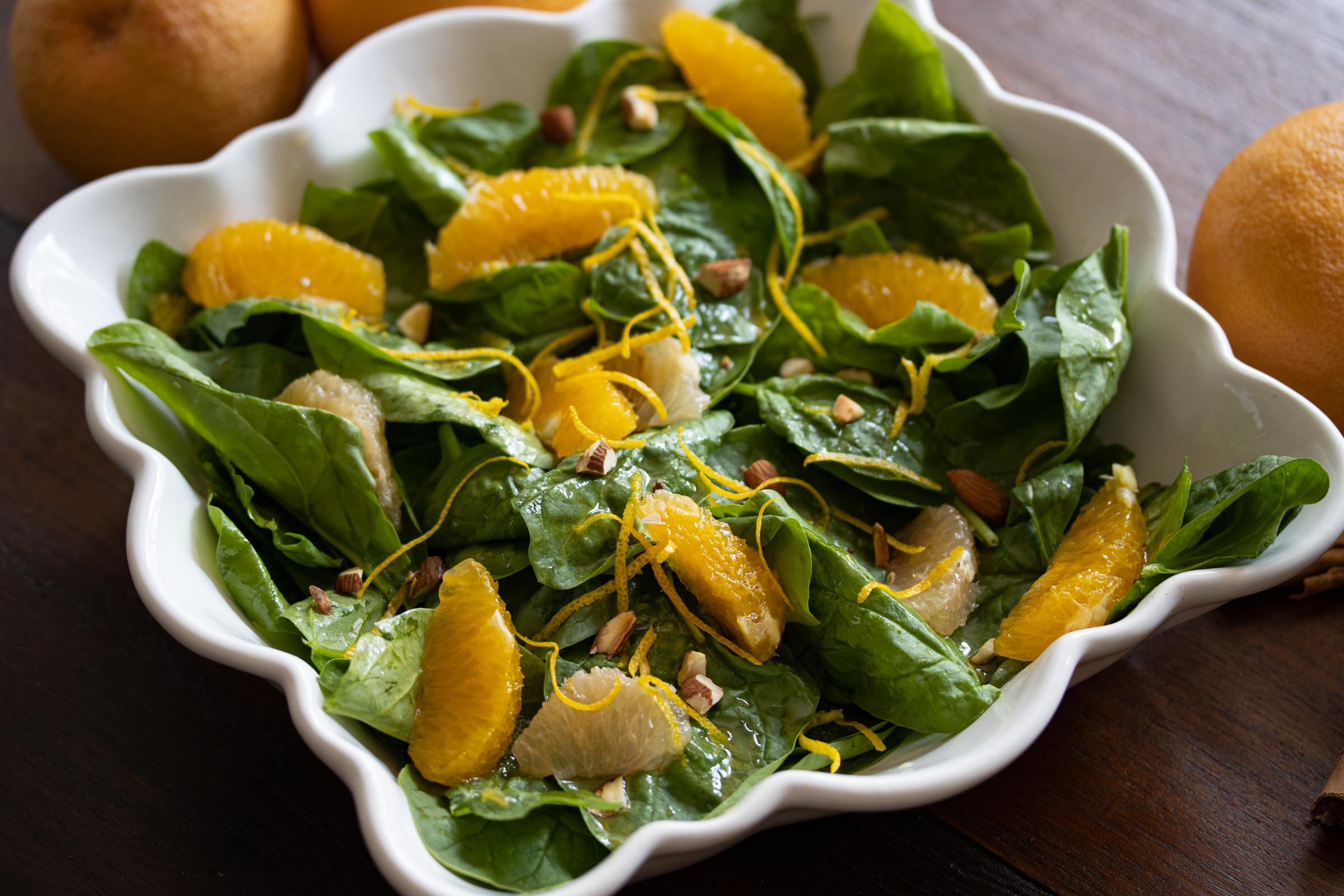 Spinach Salad With Citrus Dressing Spinach Salad With Citrus Dressing